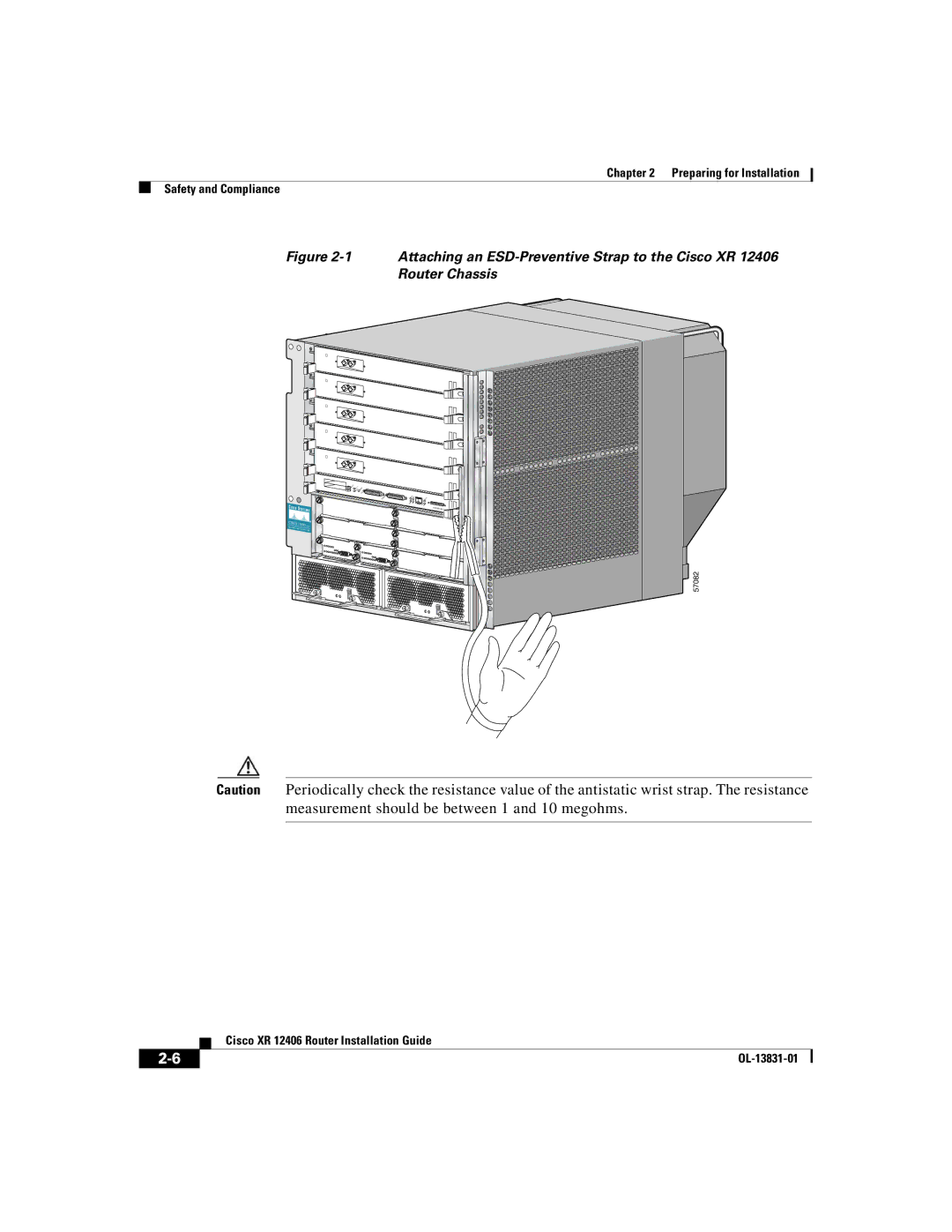 Cisco Systems XR 12406 manual 57082 