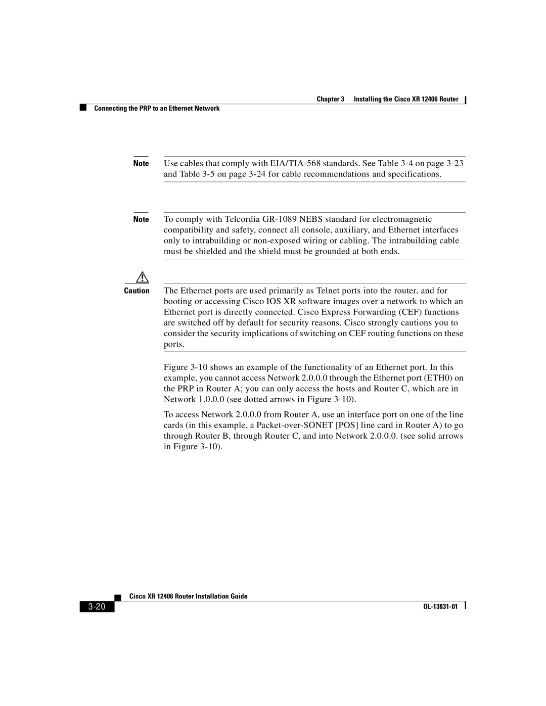 Cisco Systems manual Cisco XR 12406 Router Installation Guide 