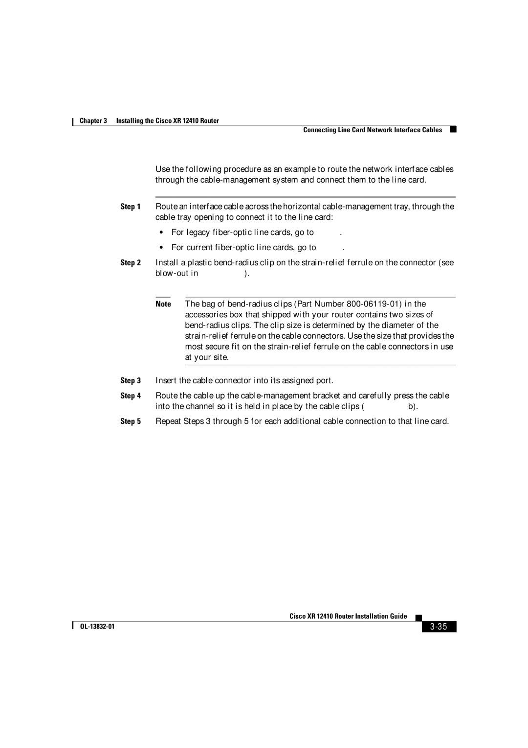 Cisco Systems XR 12410 manual OL-13832-01 