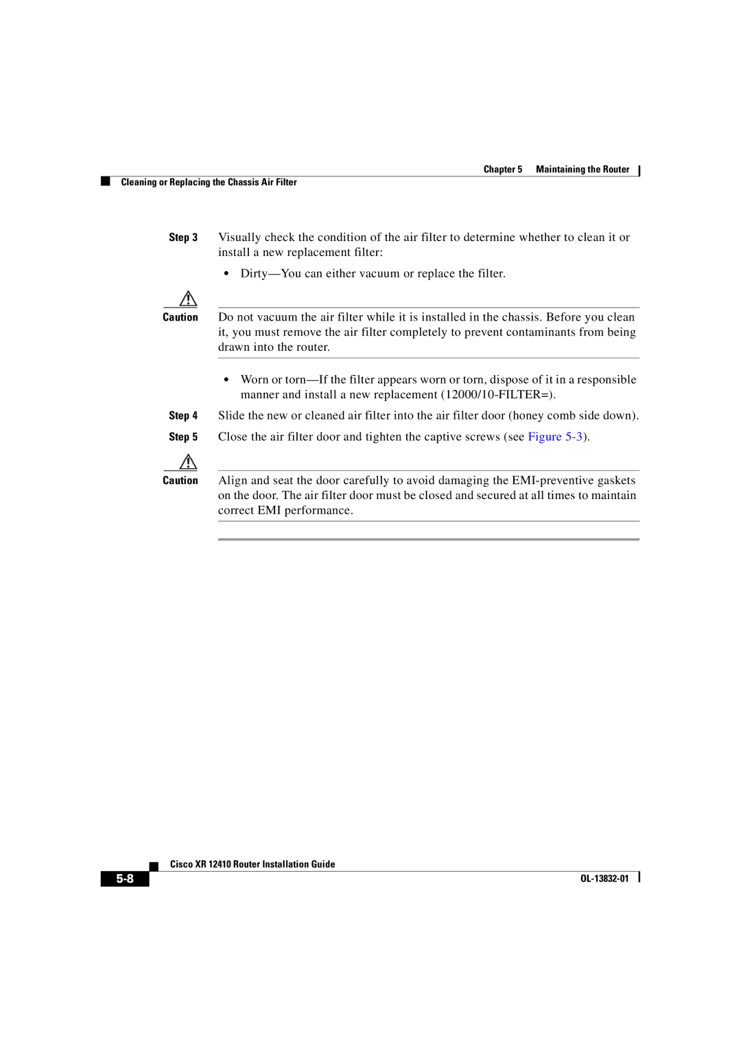 Cisco Systems manual Cisco XR 12410 Router Installation Guide 