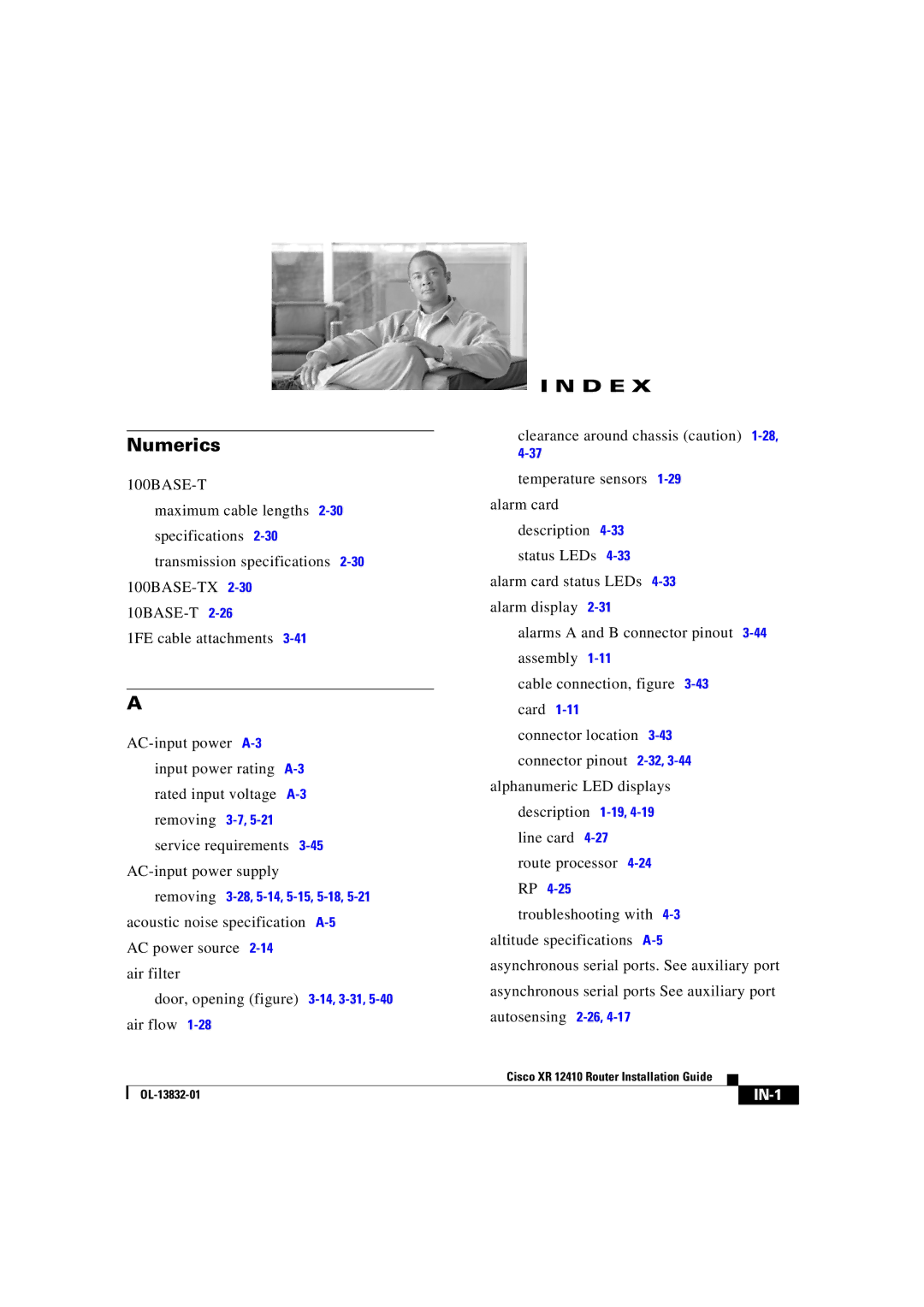 Cisco Systems XR 12410 manual Numerics 