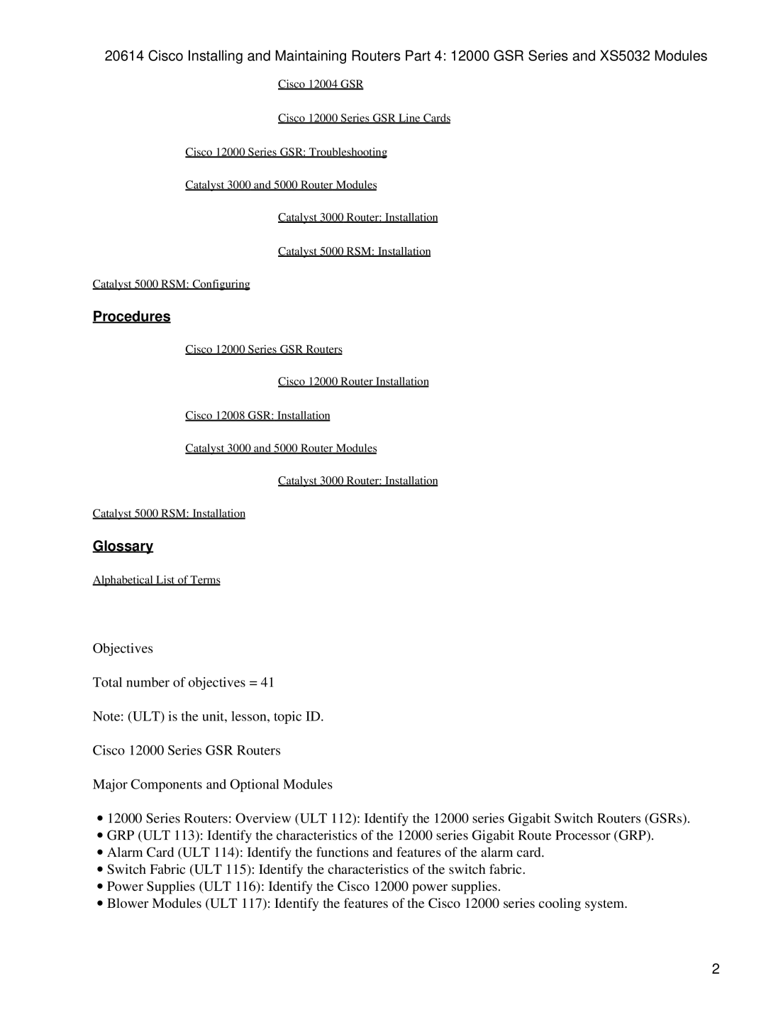 Cisco Systems XS5032, 12000 GSR manual Procedures 