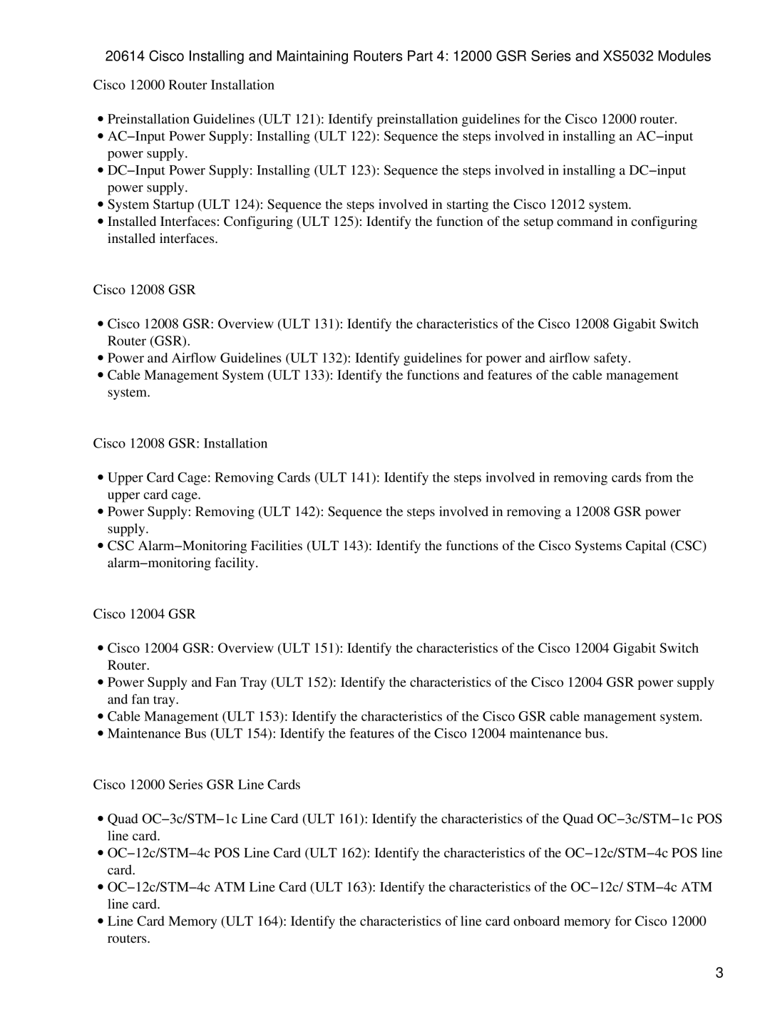 Cisco Systems 12000 GSR, XS5032 manual 