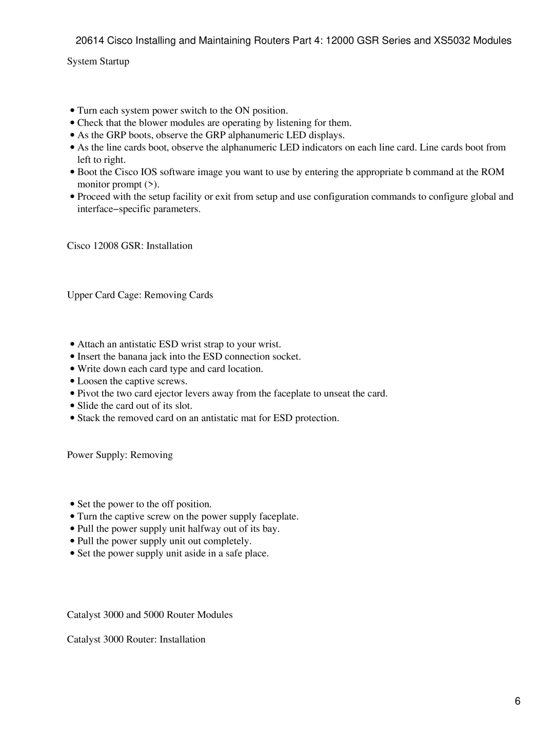 Cisco Systems XS5032, 12000 GSR manual 