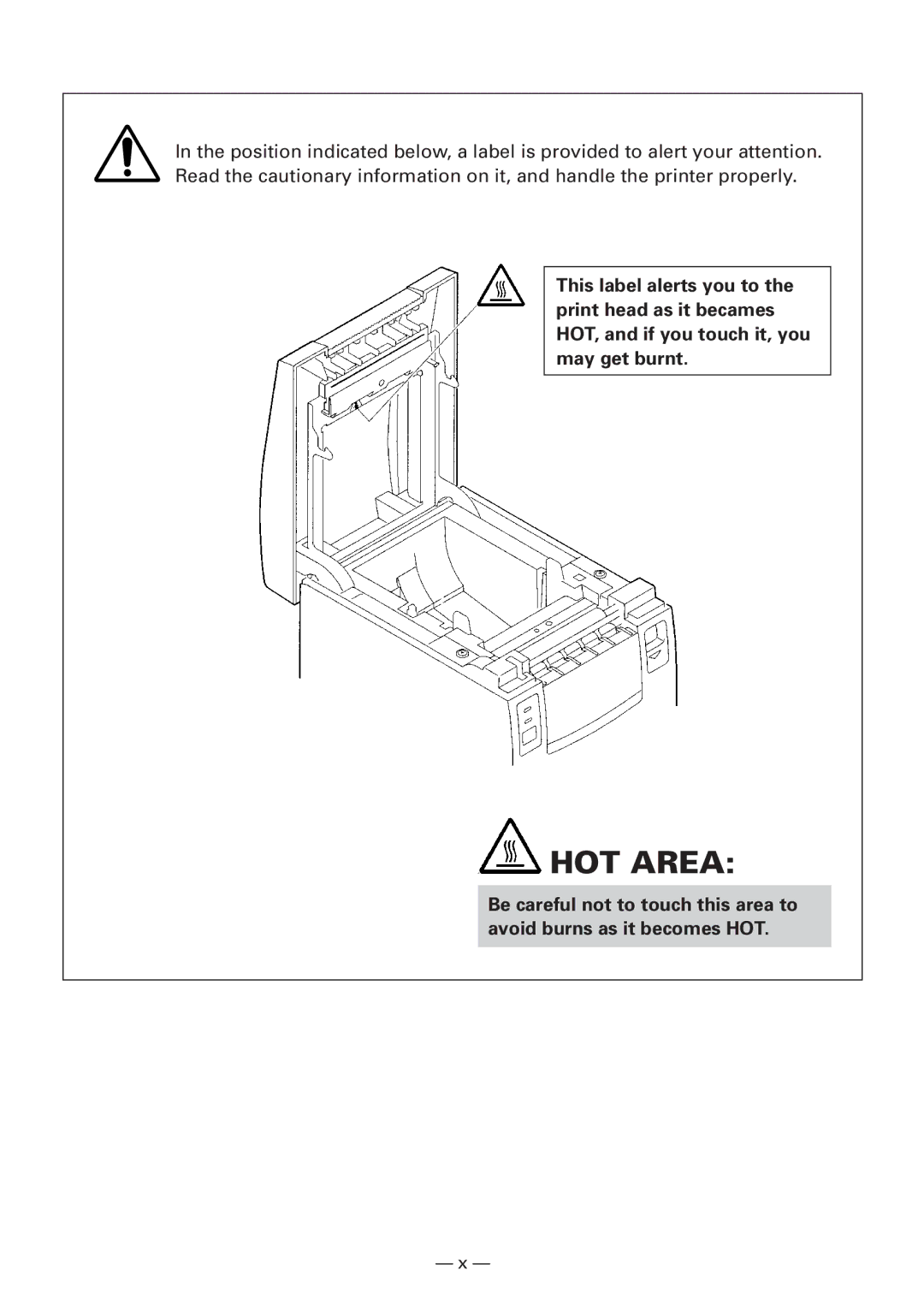 Citizen CBM1000 manual HOT Area 