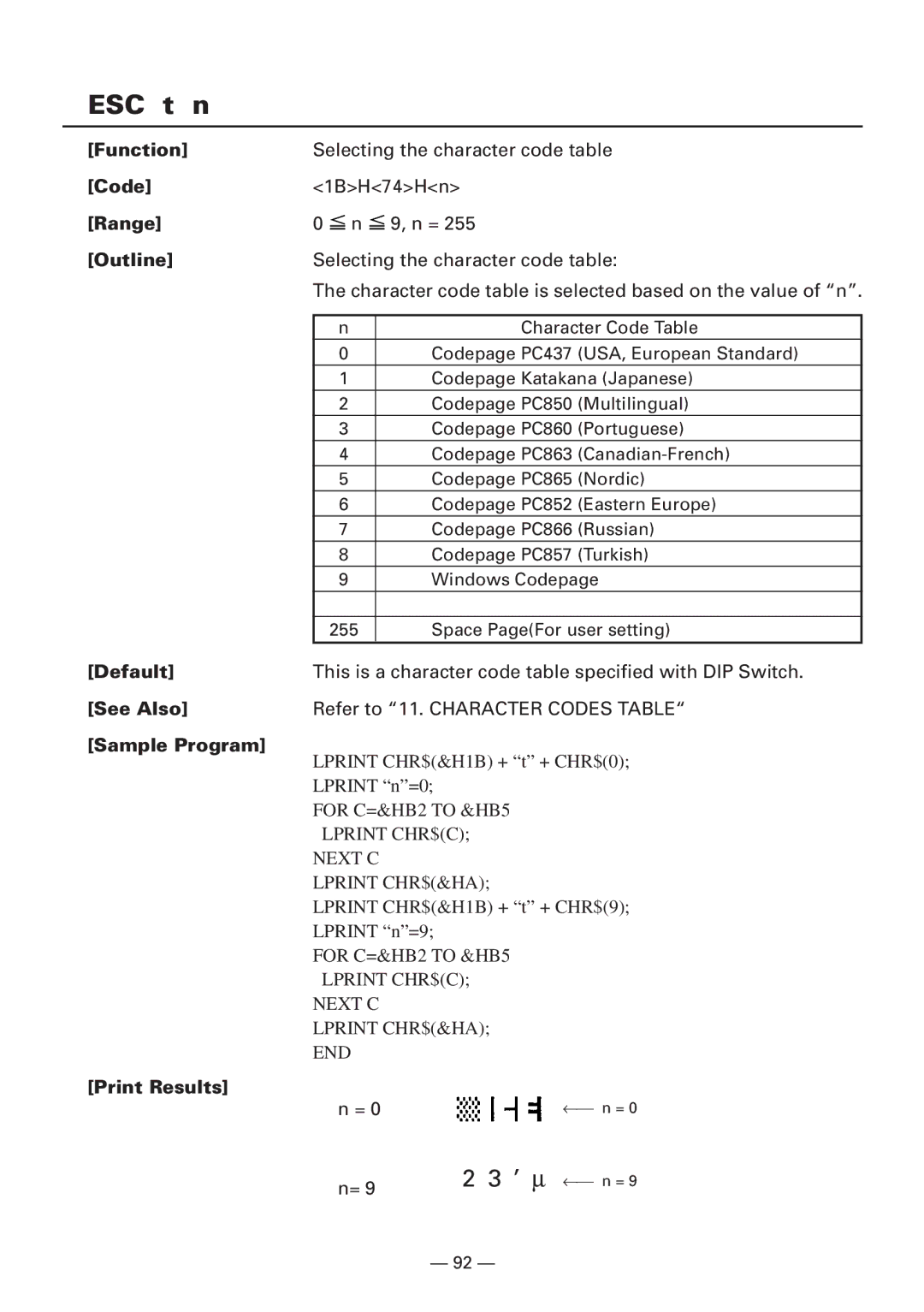 Citizen CBM1000 manual ’ μ ←⎯ n = 