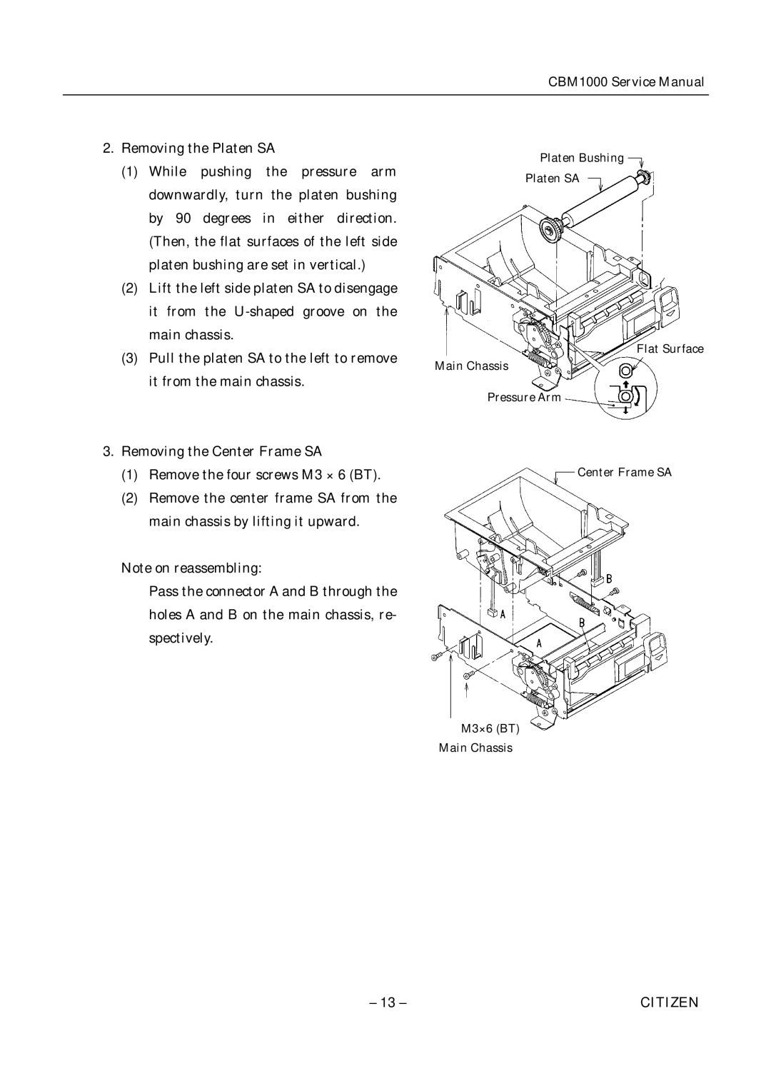 Citizen CBM1000 service manual Citizen 