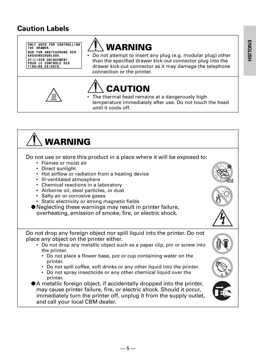 Citizen CBM1000II user manual English 