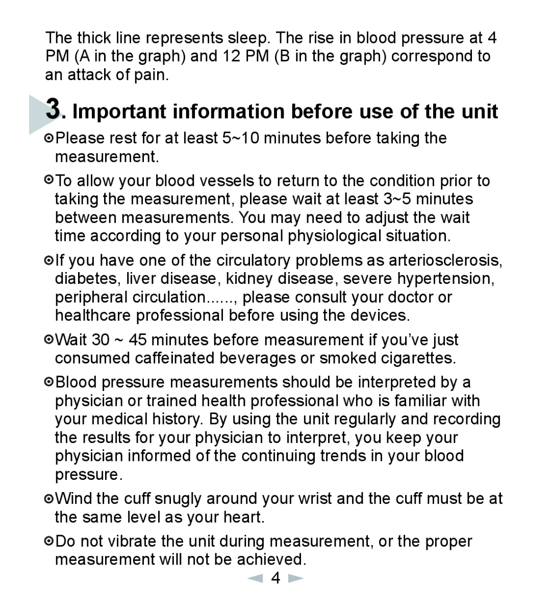 Citizen ch-17 manual Important information before use of the unit, Healthcare professional before using the devices 