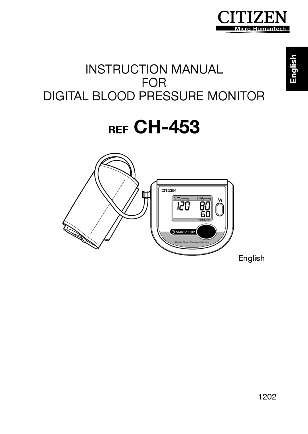 Citizen instruction manual REF CH-453 