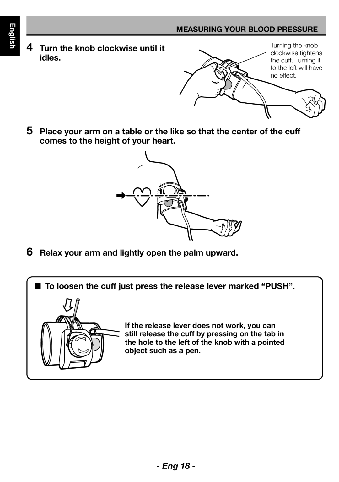 Citizen CH-463E instruction manual Turn the knob clockwise until it, Idles 