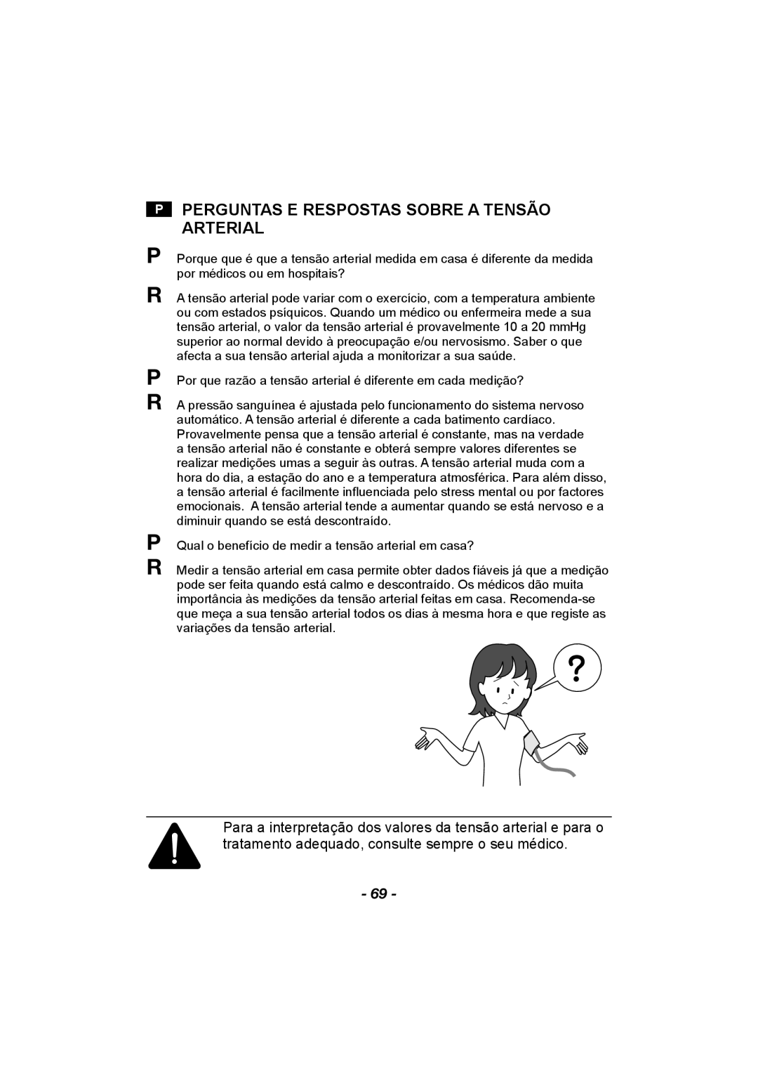 Citizen CH-608 instruction manual Perguntas E Respostas Sobre a Tensão Arterial 