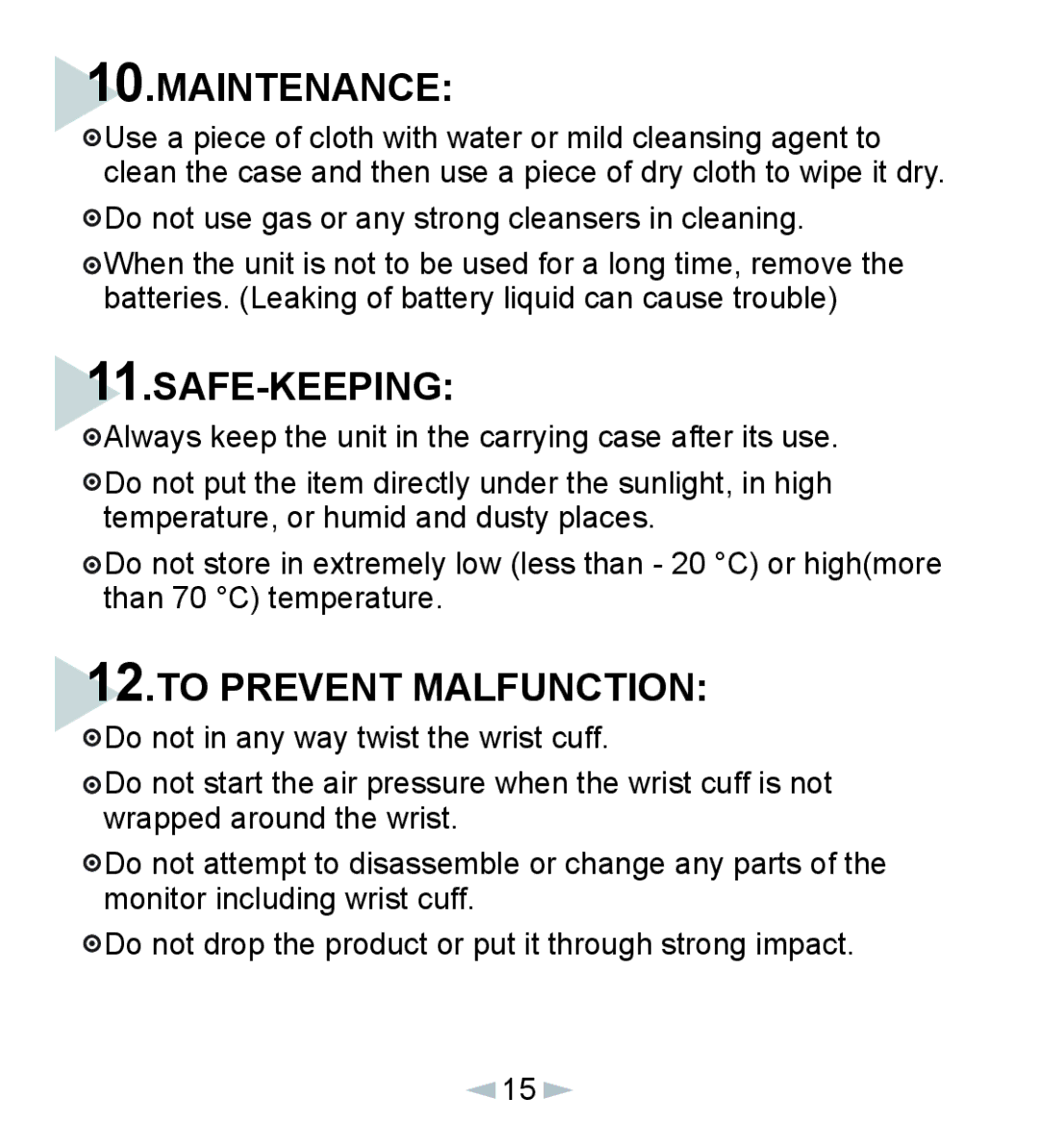 Citizen CH-618 manual Maintenance 