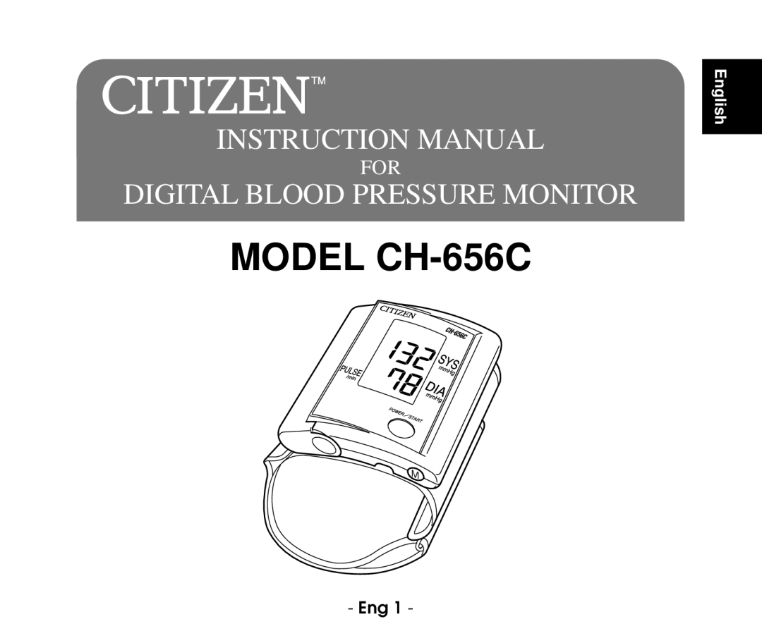 Citizen instruction manual Model CH-656C 