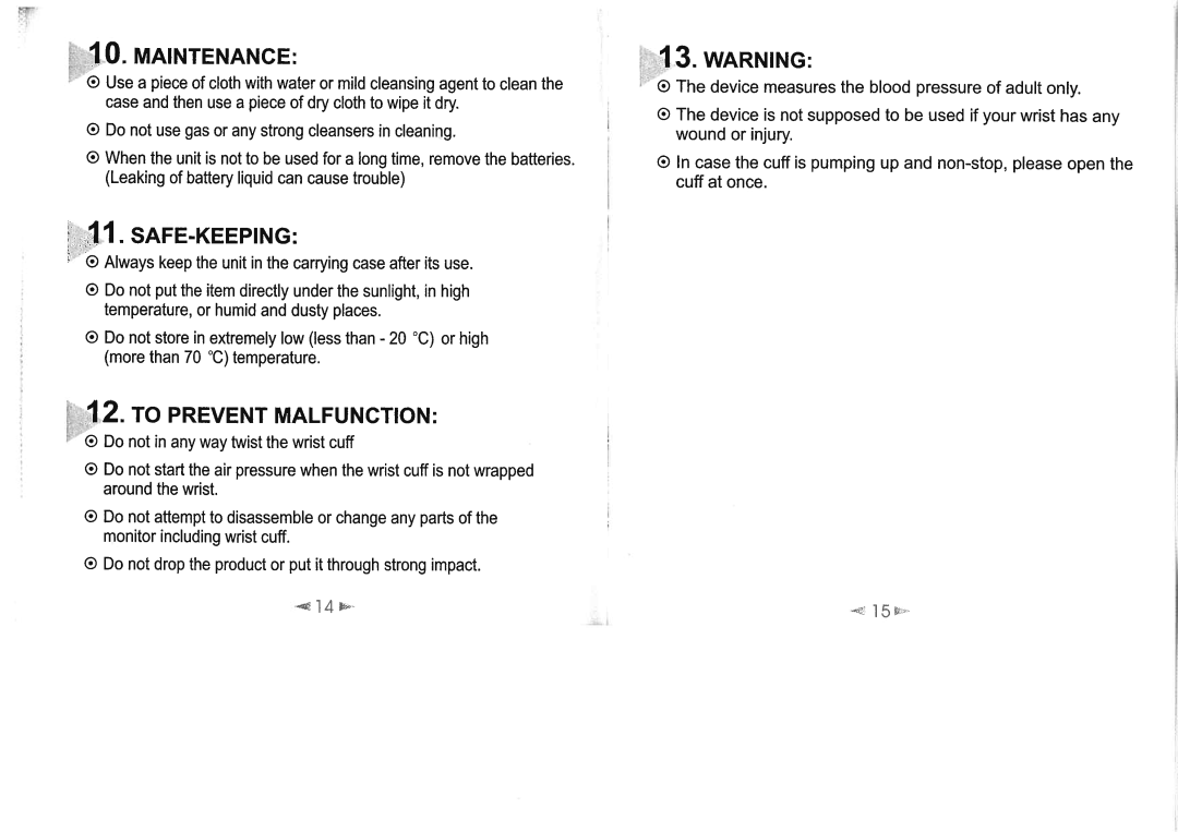 Citizen CH606 manual 