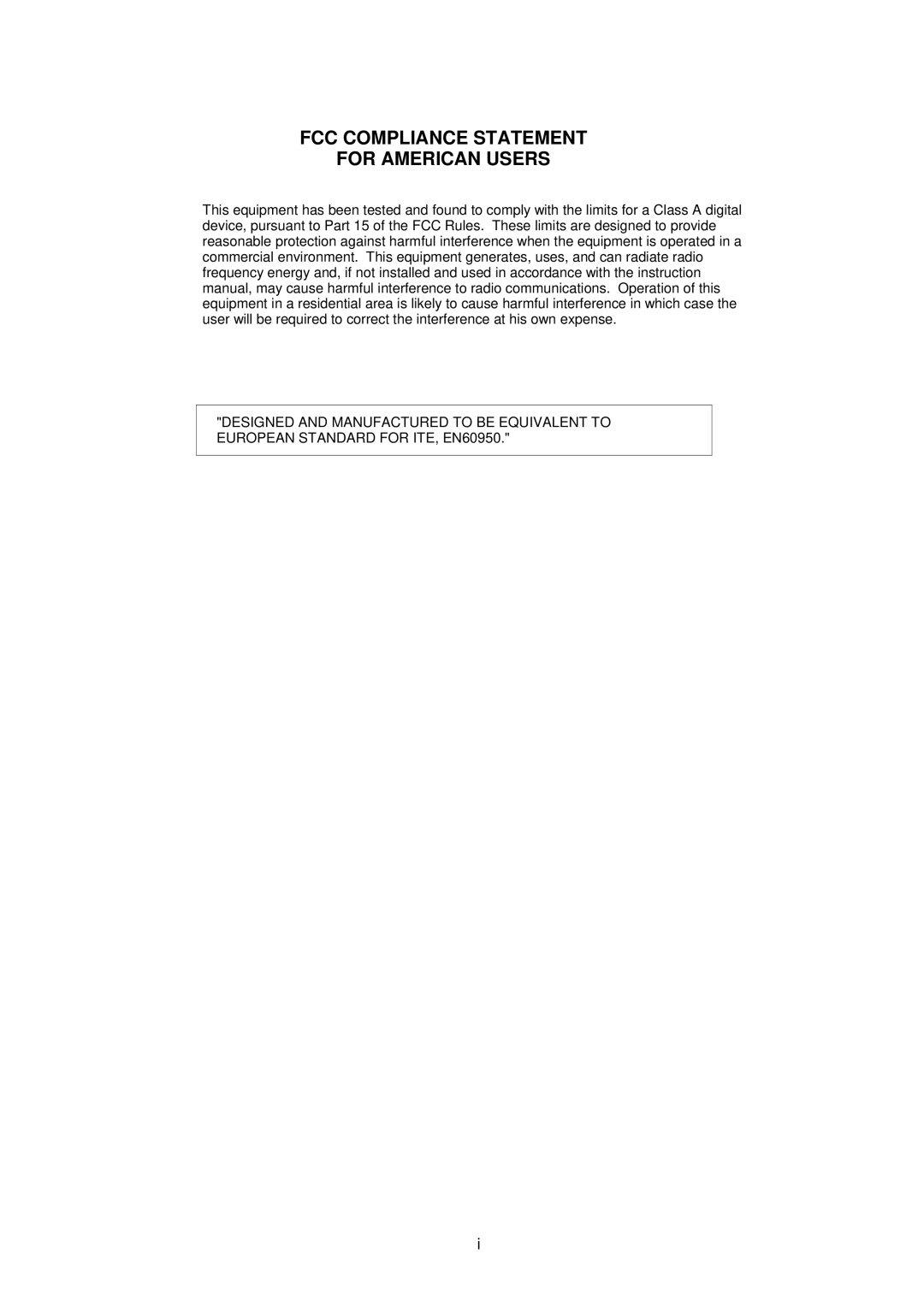 Citizen CLP-2001 user manual FCC Compliance Statement For American Users 