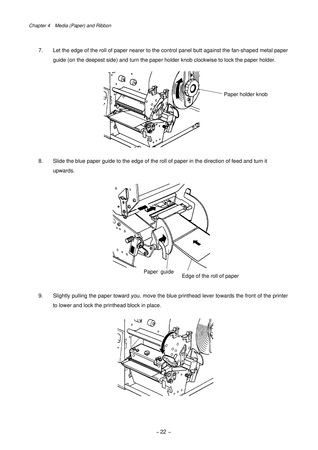 Citizen CLP-9301, CLP-9001 user manual 22 