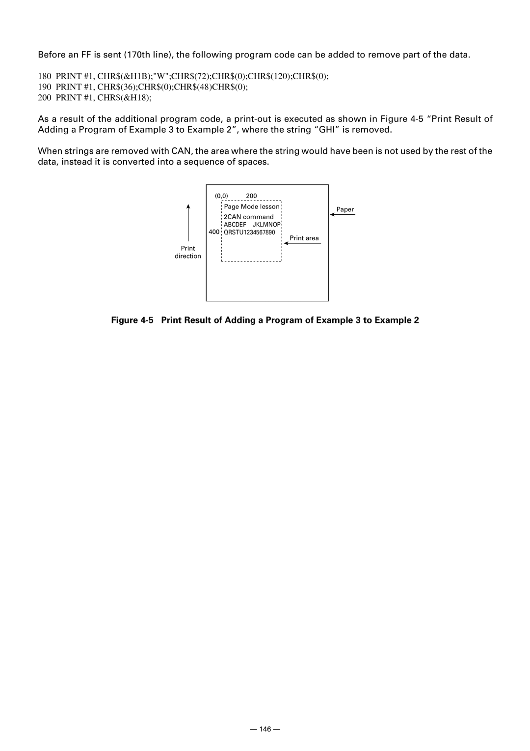 Citizen CT-S300 manual Print Result of Adding a Program of Example 3 to Example 