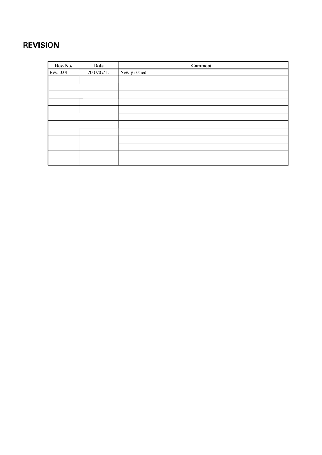 Citizen CT-S300 manual Revision 