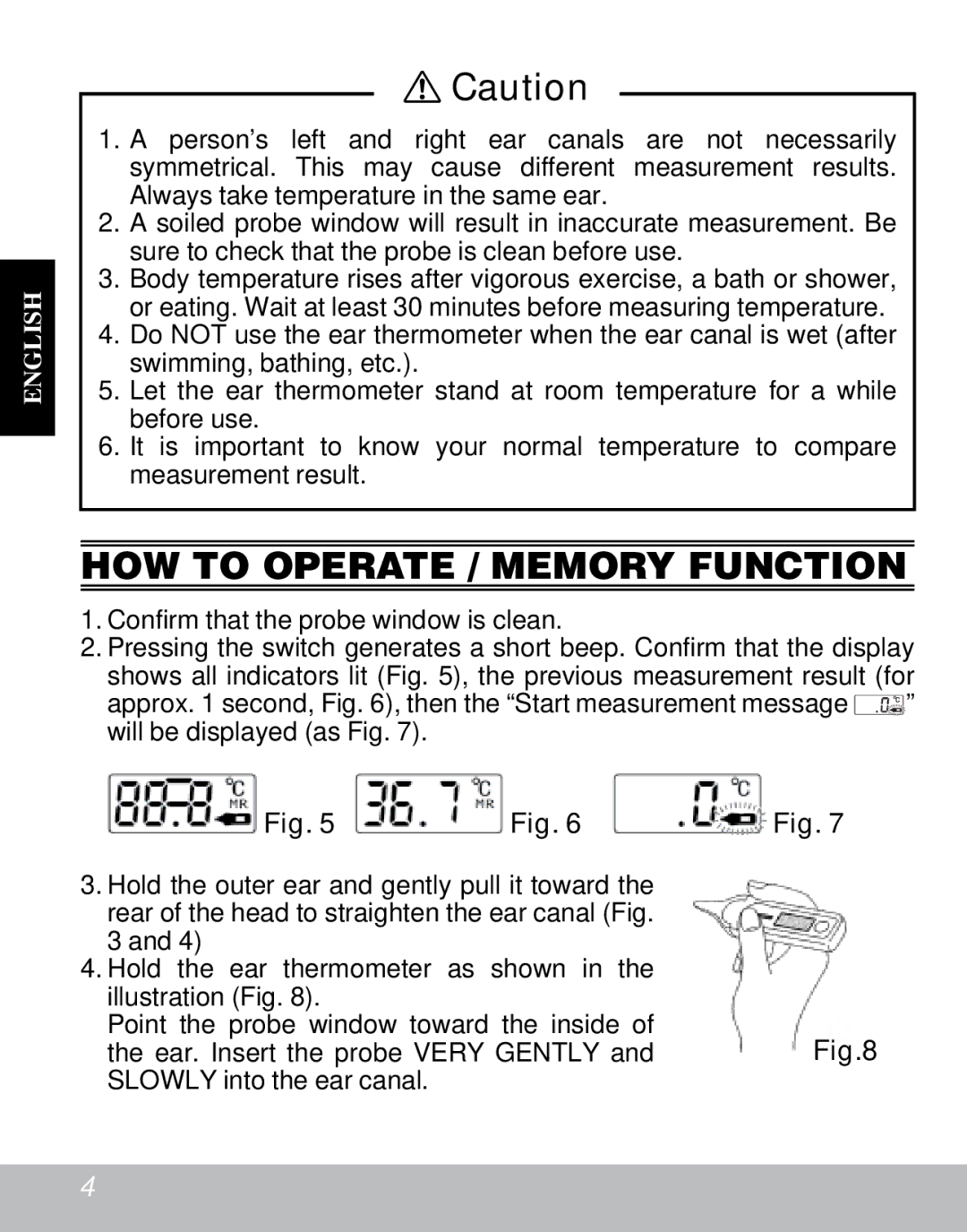 Citizen CT810 instruction manual HOW to Operate / Memory Function 