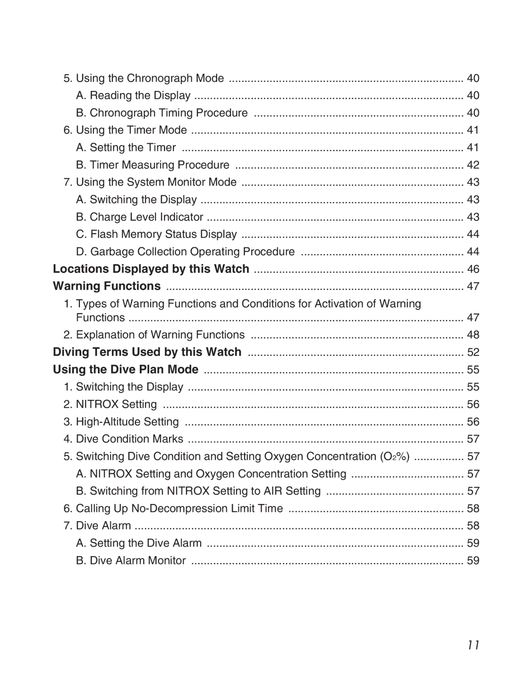 Citizen D710/D716 instruction manual 