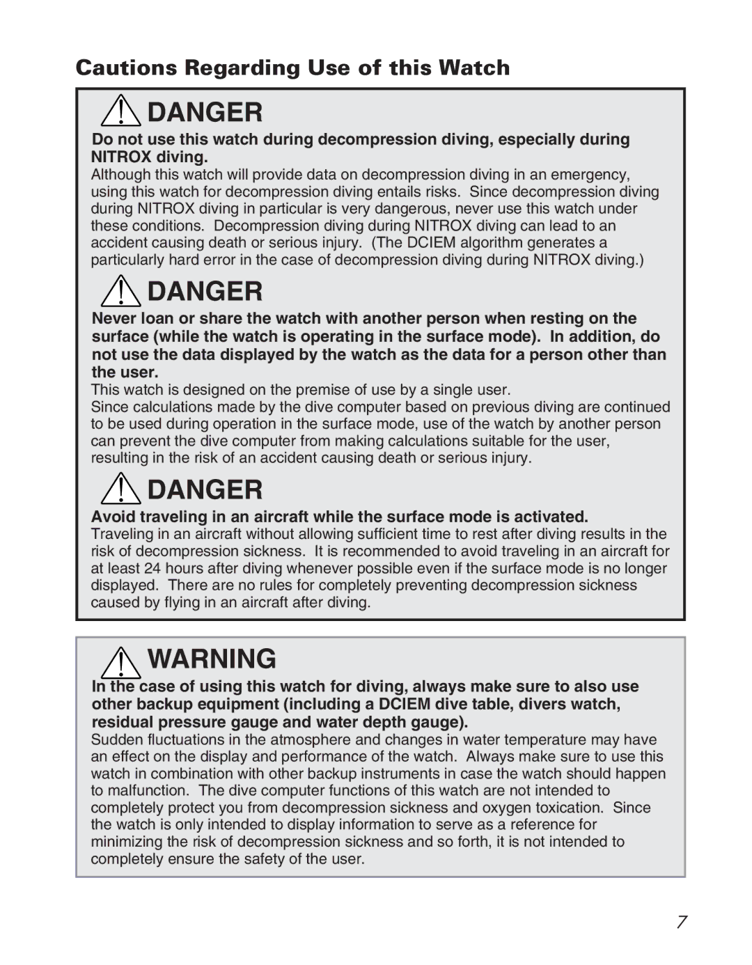 Citizen D710/D716 instruction manual 