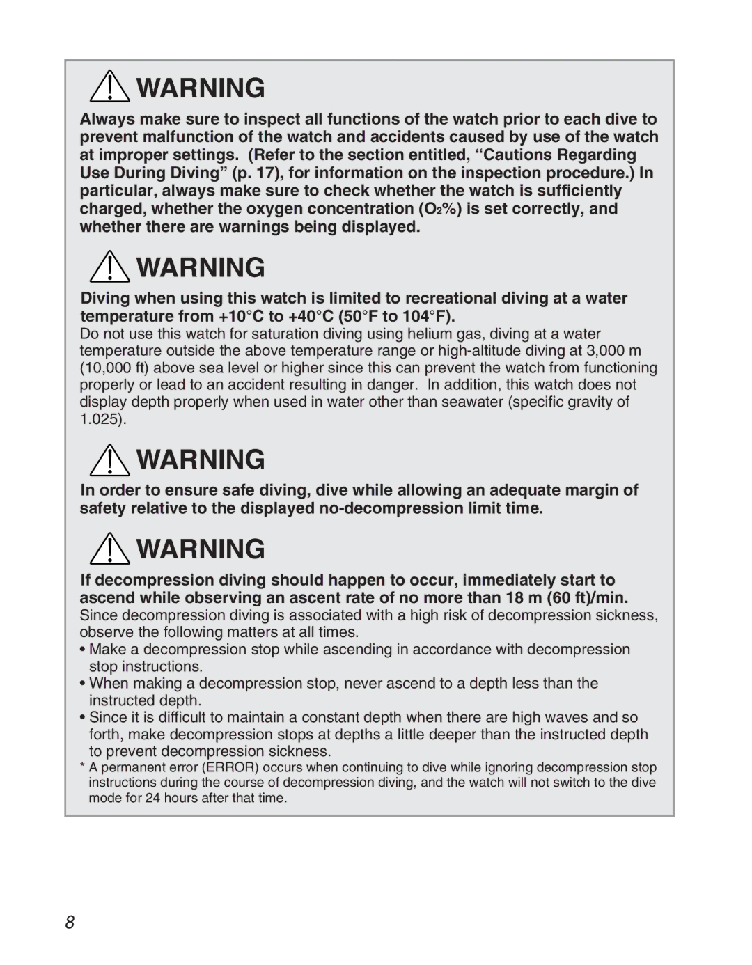 Citizen D710/D716 instruction manual 