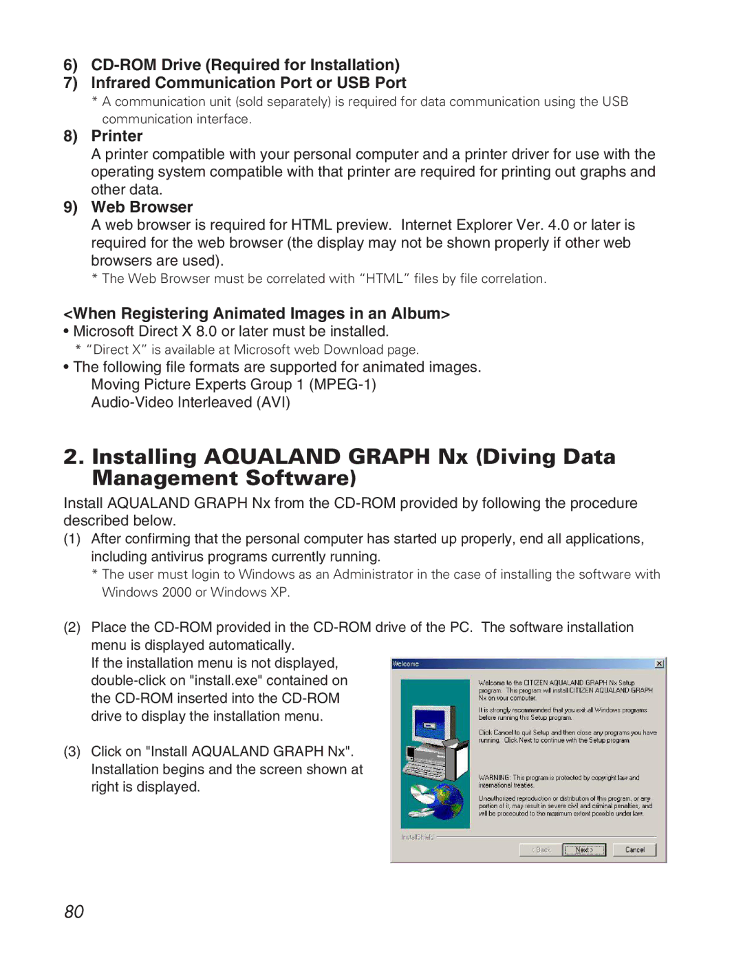 Citizen D710/D716 instruction manual Printer, Web Browser, When Registering Animated Images in an Album 