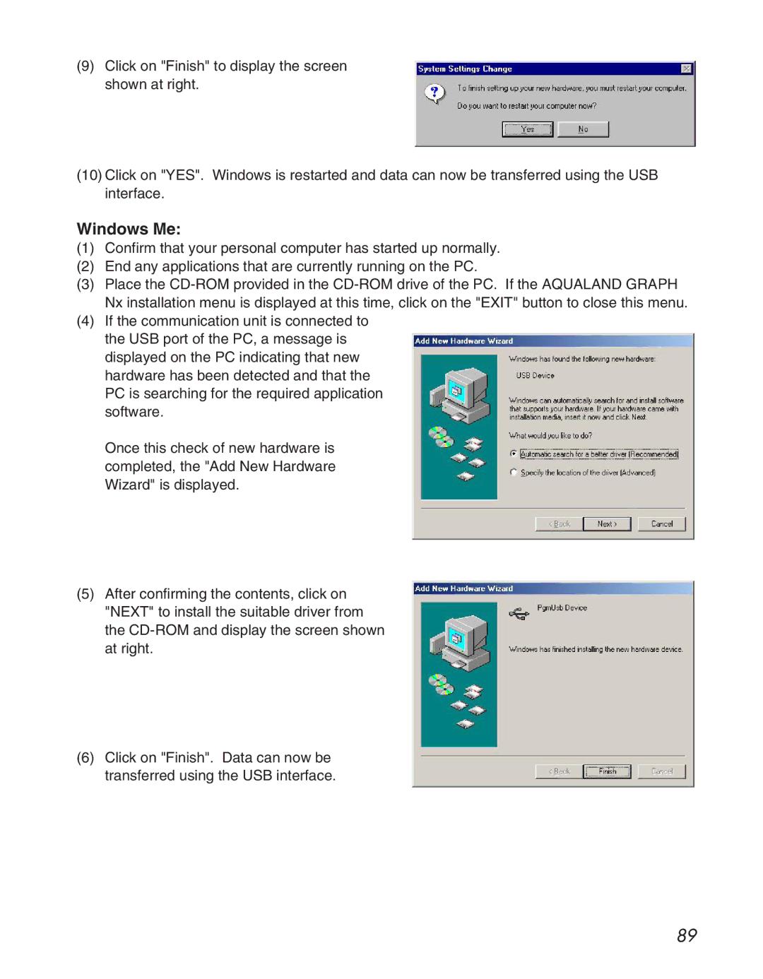 Citizen D710/D716 instruction manual Windows Me 