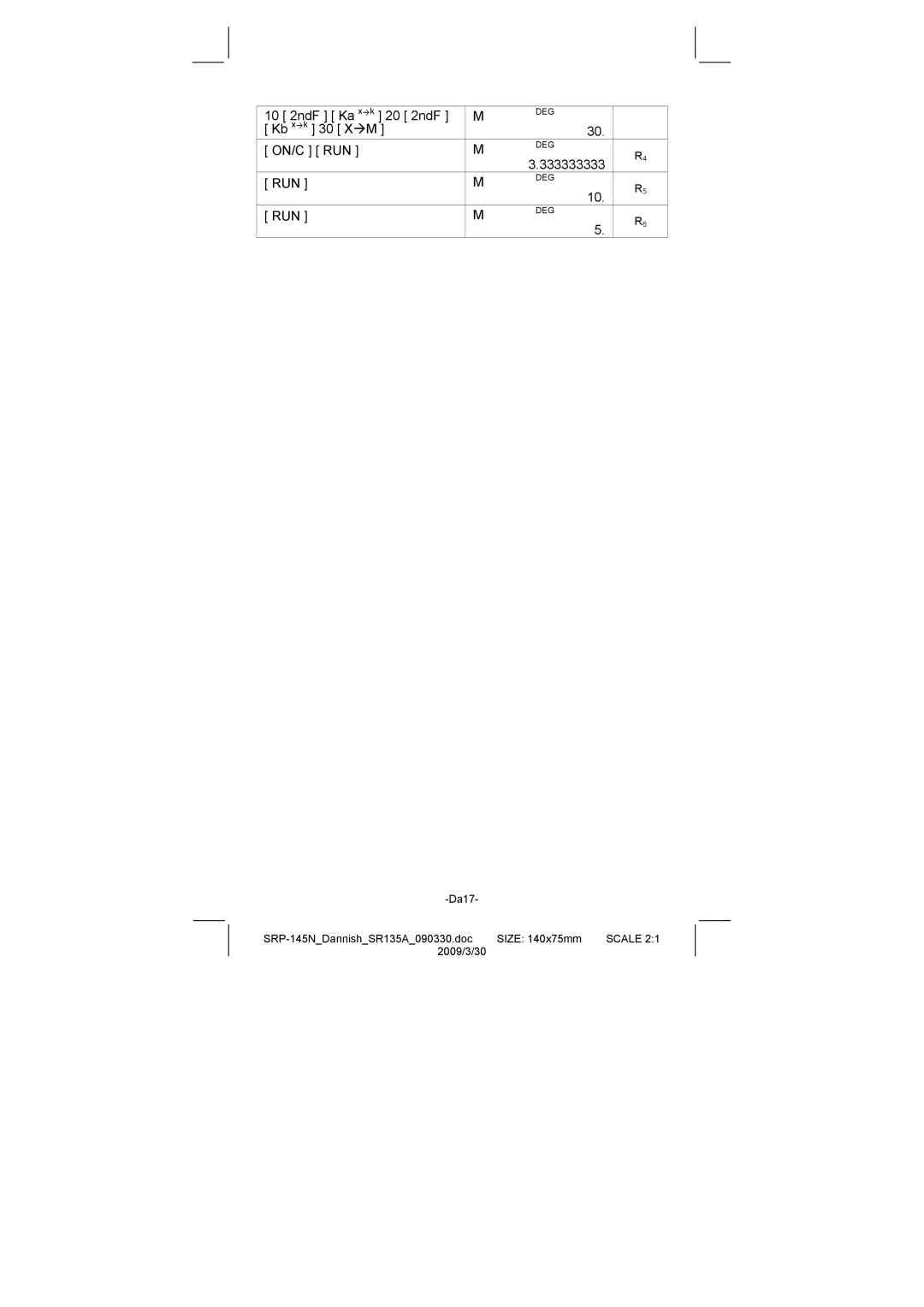 Citizen manual Da17 SRP-145NDannishSR135A090330.doc Size 140x75mm 