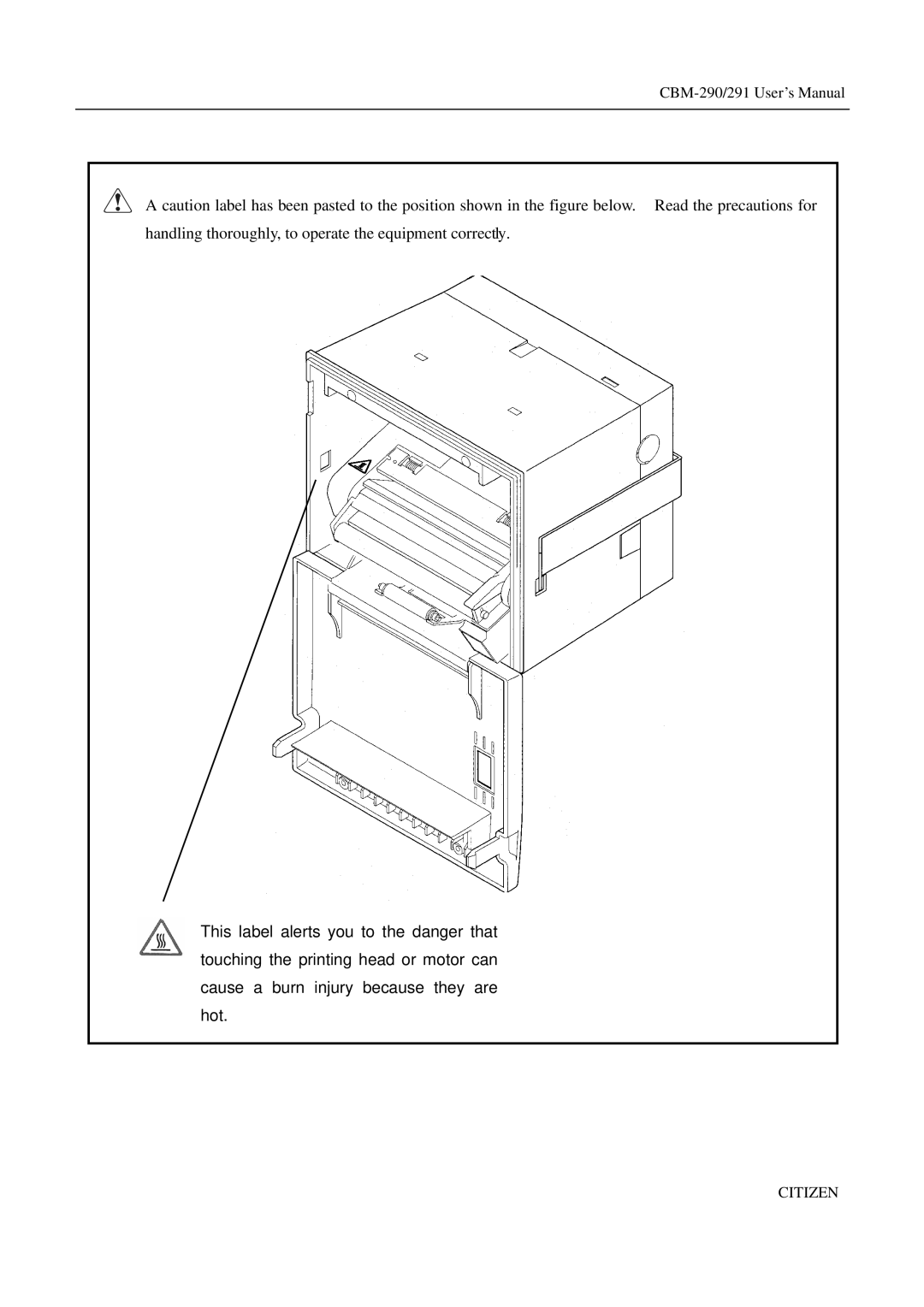 Citizen Systems 291, CBM-290 user manual Handling thoroughly, to operate the equipment correctly 