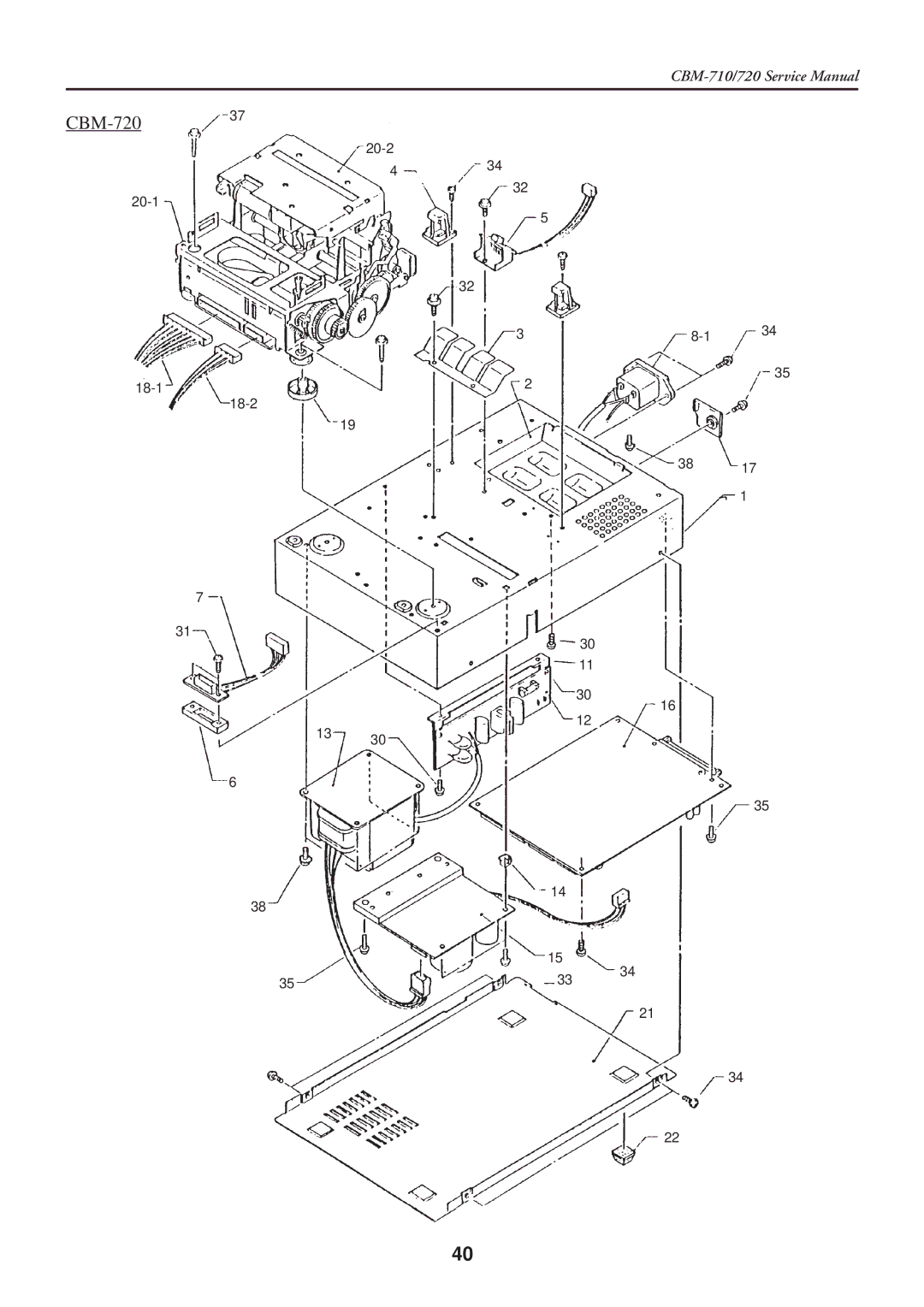 Citizen Systems CBM-710/720 service manual CBM-72037 