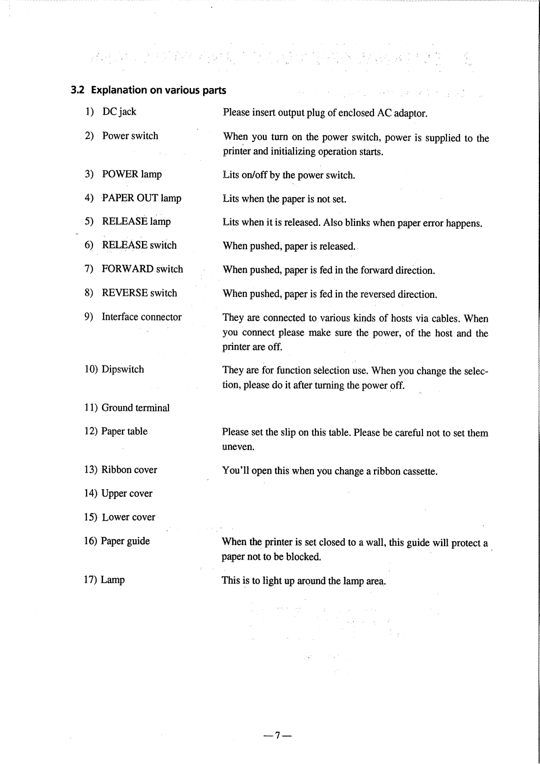 Citizen Systems CBM-810 manual 