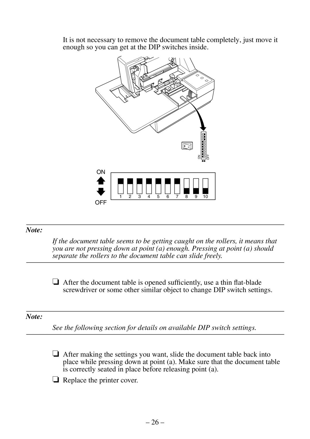 Citizen Systems CBM-820 manual Off 