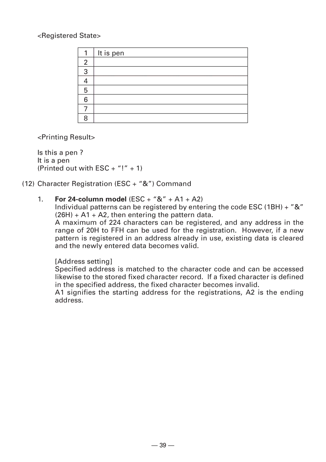 Citizen Systems CBM-910 Type II user manual 