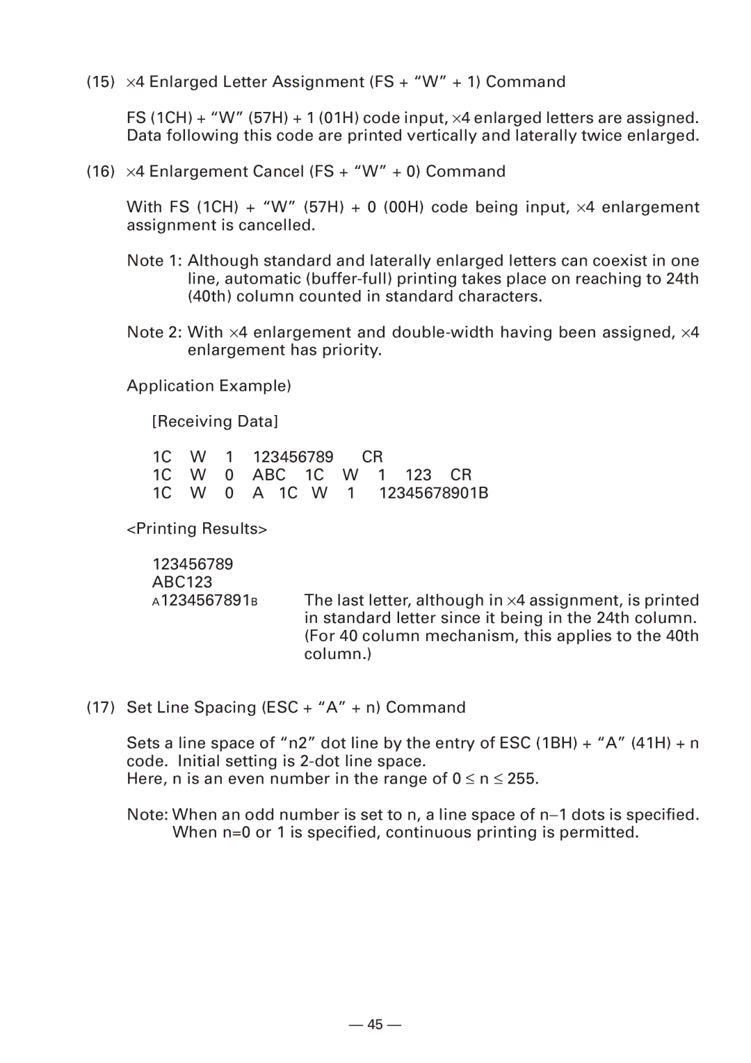 Citizen Systems CBM-910 Type II user manual 123 CR 