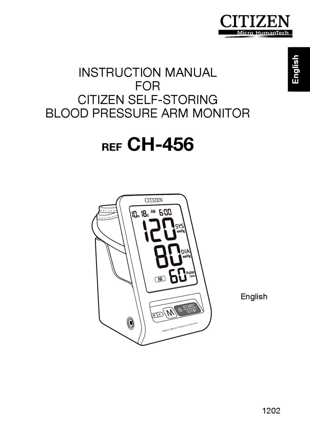 Citizen Systems instruction manual REF CH-456, 中文 Français Italiano Deutsch Português Español English 