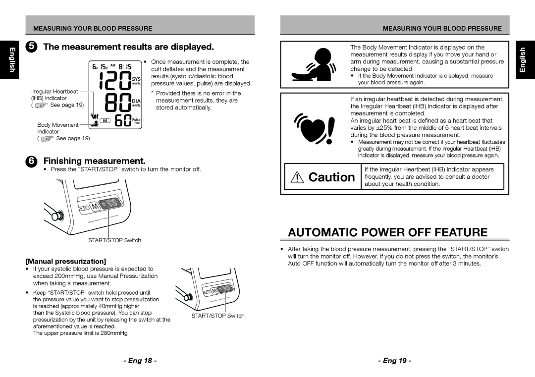 Citizen Systems CH-456 instruction manual Automatic Power OFF Feature, English, Deutsch, Italiano, Français 