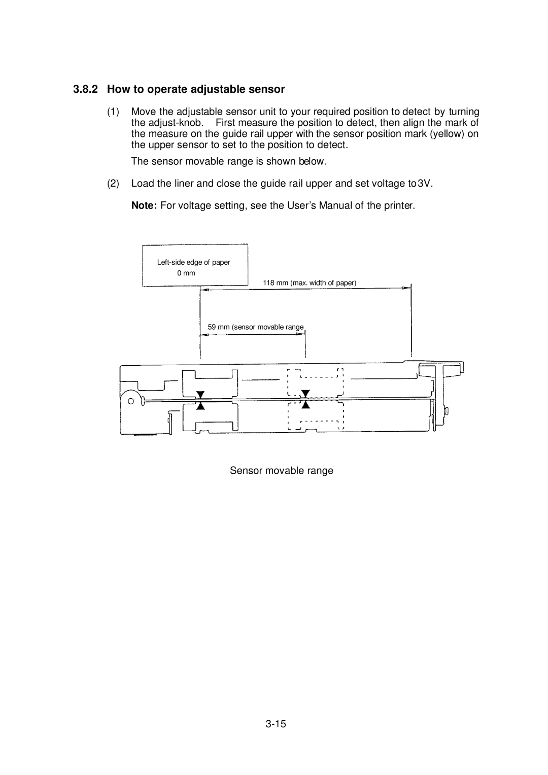 Citizen Systems CLP-6001, CLP-6002 user manual How to operate adjustable sensor 