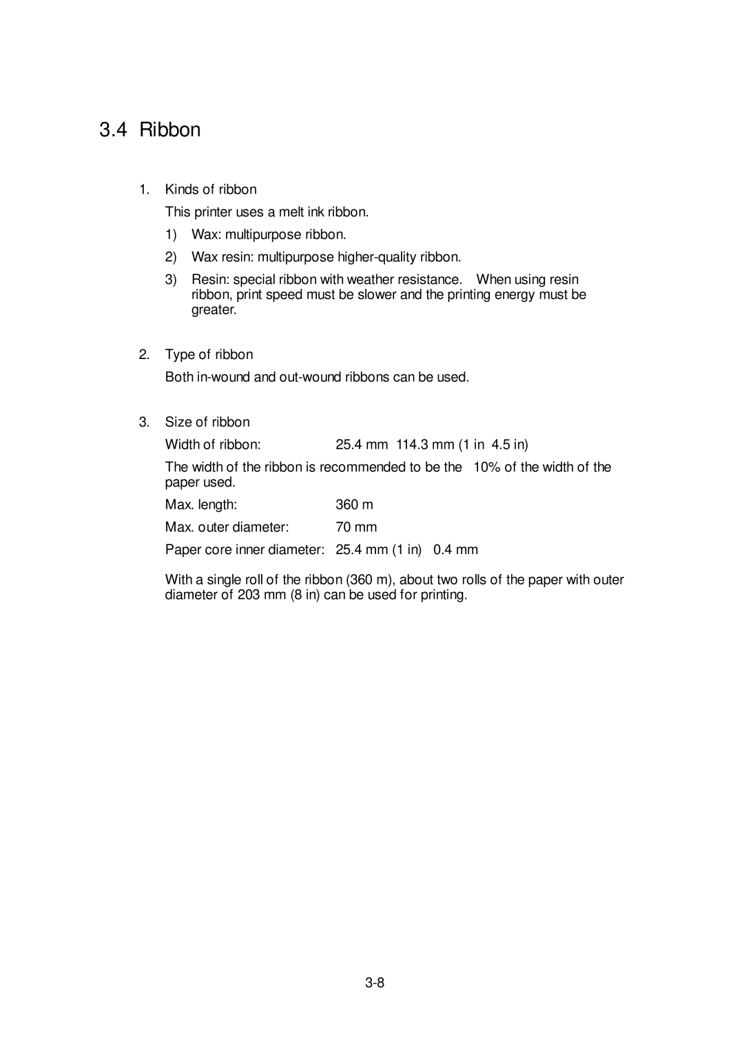 Citizen Systems CLP-6401 user manual Ribbon 