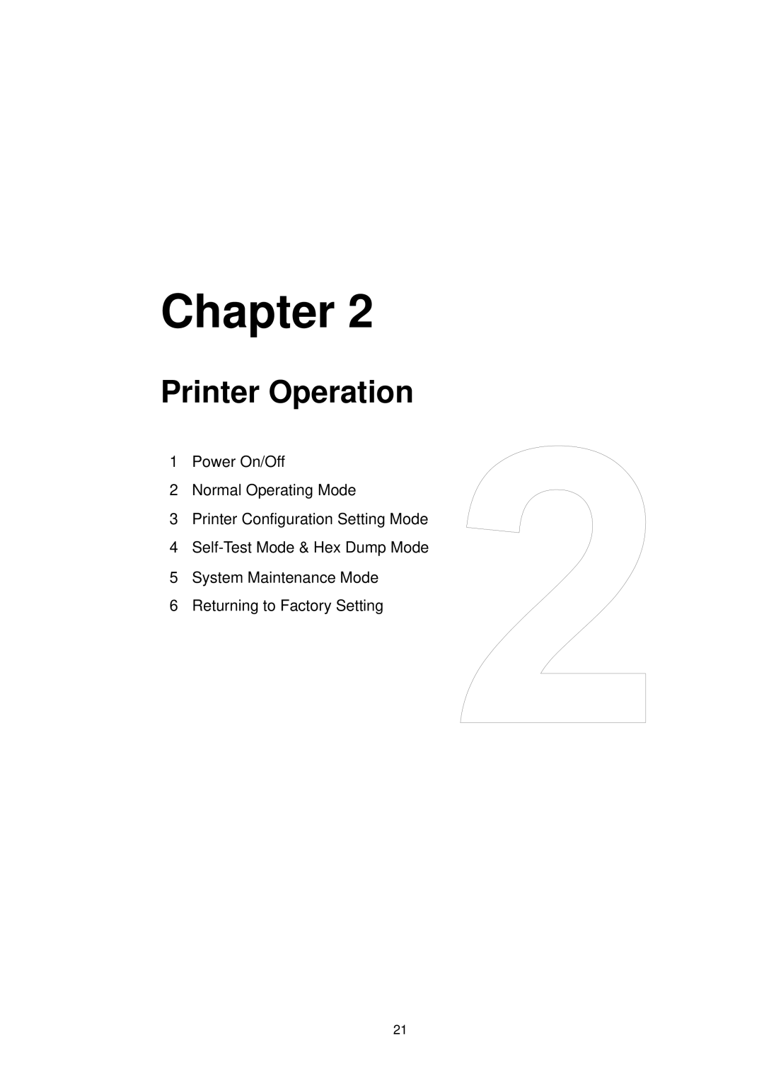 Citizen Systems CLP-7201e user manual Printer Operation 