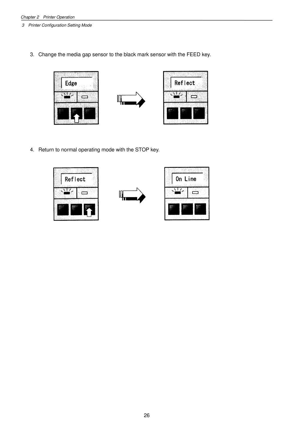 Citizen Systems CLP-7201e user manual Printer Operation Printer Configuration Setting Mode 