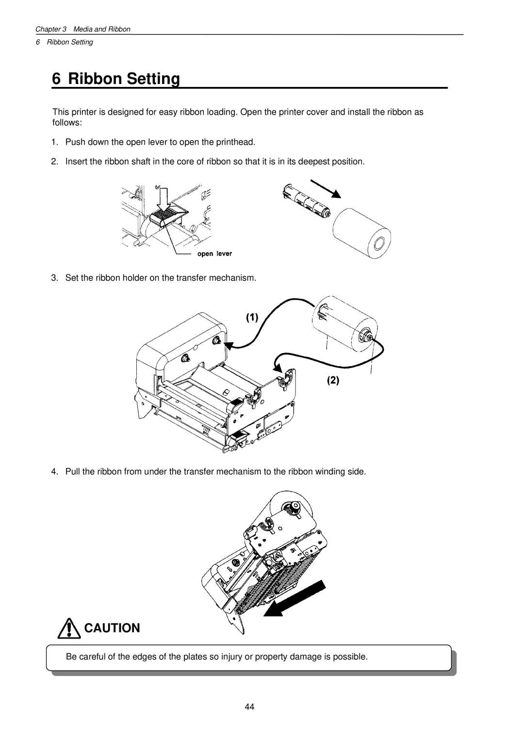 Citizen Systems CLP-7201e user manual Ribbon Setting 