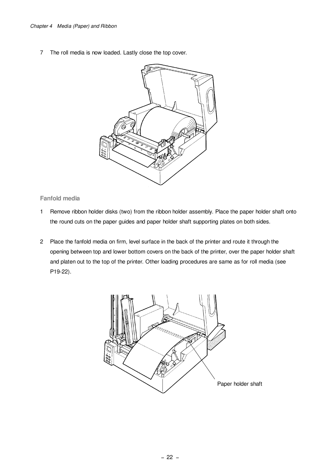 Citizen Systems CLP-8301 user manual Fanfold media 