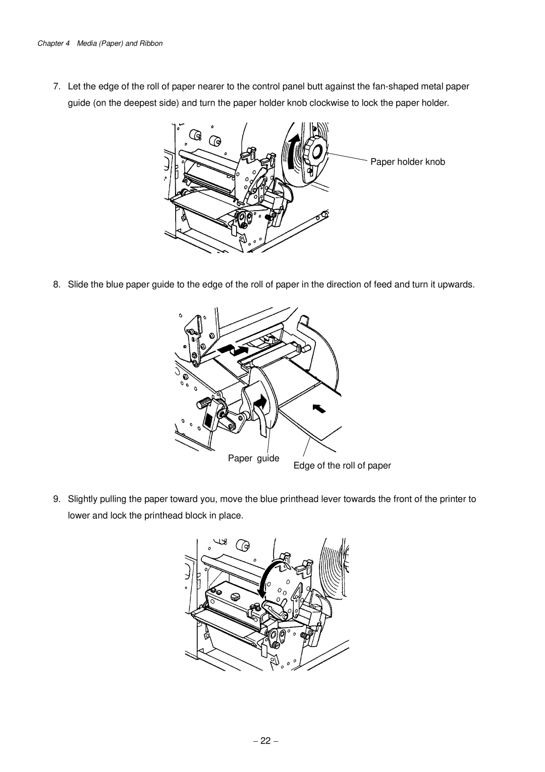 Citizen Systems CLP-9301, CLP-9001 user manual 22 