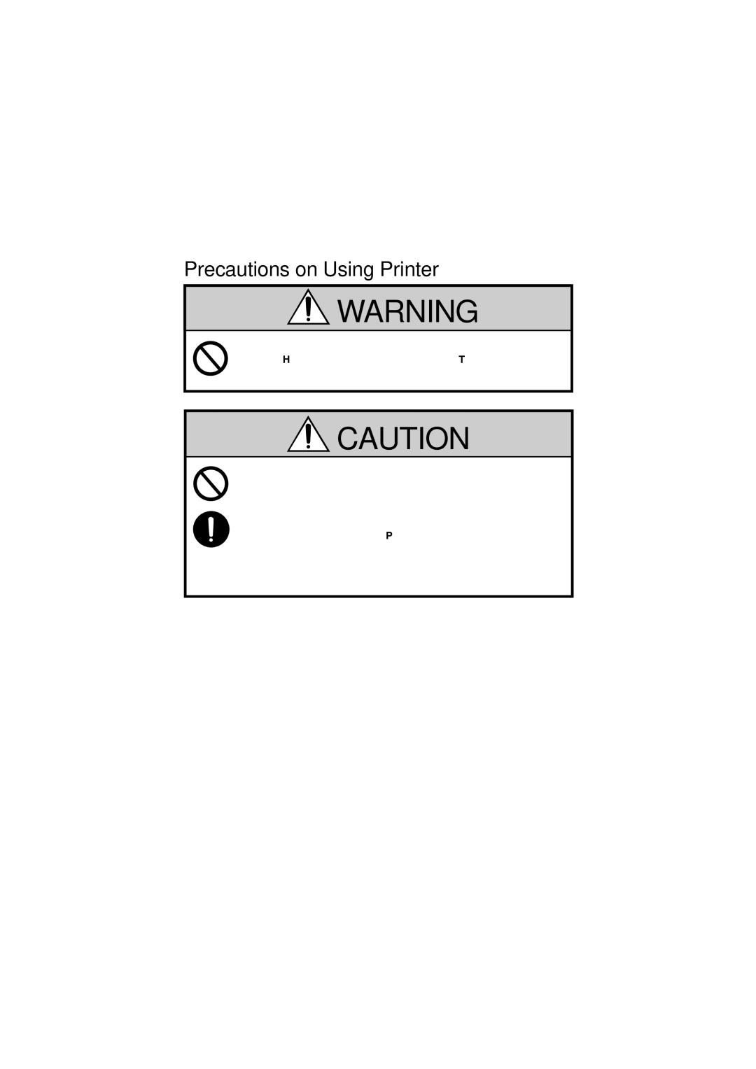 Citizen Systems CMP-10 manual Precautions on Using Printer 