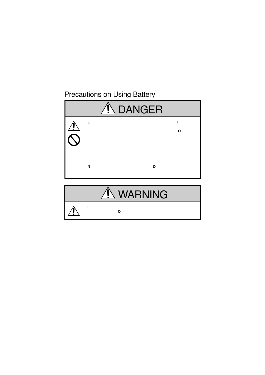 Citizen Systems CMP-10 manual Precautions on Using Battery 