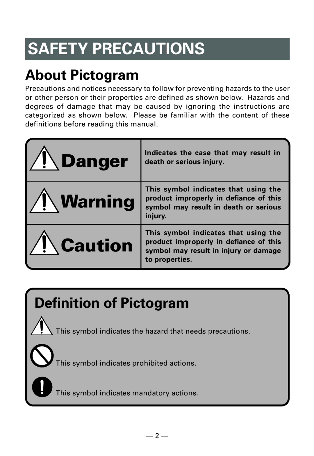 Citizen Systems CMP-10BT user manual About Pictogram, Definition of Pictogram 