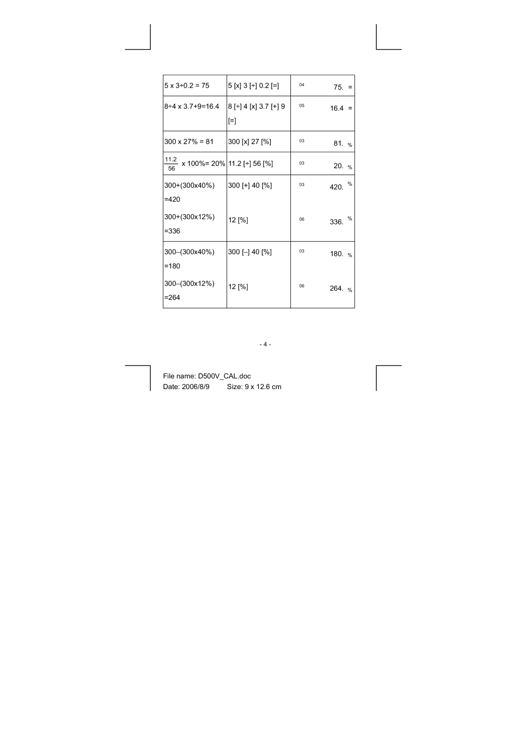 Citizen Systems CT-500VII manual 11.2 