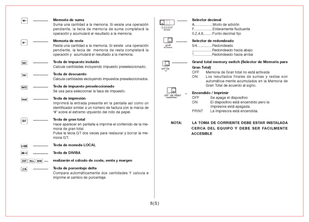 Citizen Systems CX-185N manual 